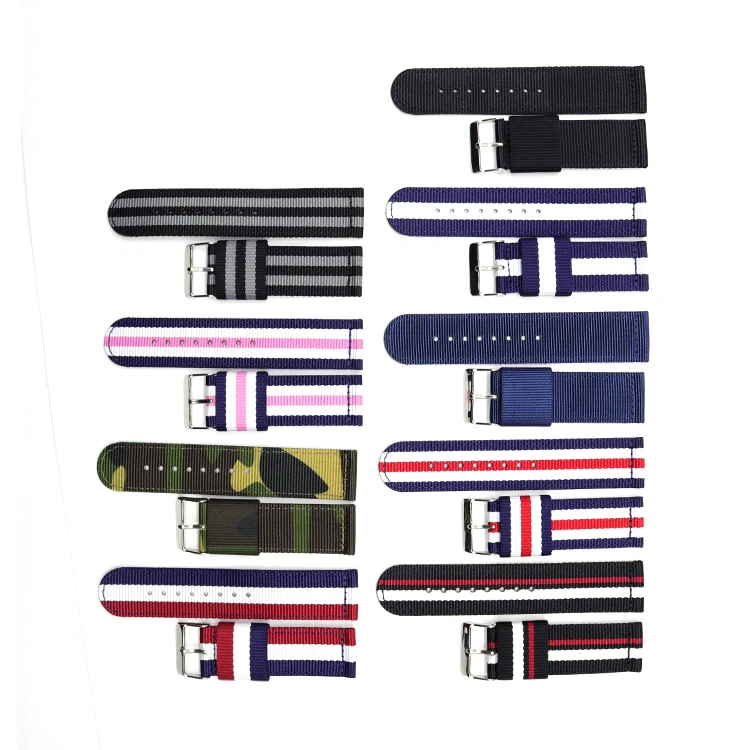 

Hot Selling High Quality 1.2mm Print Rectangle Nylon Watch Strap