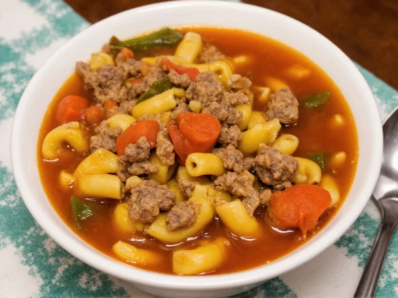 Hamburger and Macaroni Soup: Classic Recipe & Tips