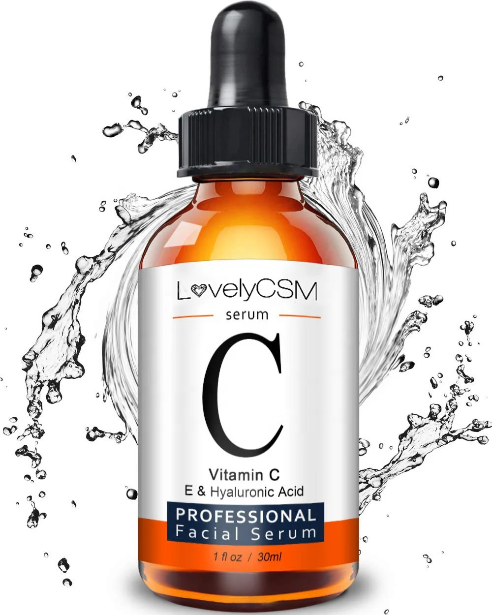 

LovelyCSM natural organic Vitamin C Serum Skin Whitening Removing Dark Spots Vitamin c 30% serum for face with hyaluronic acid