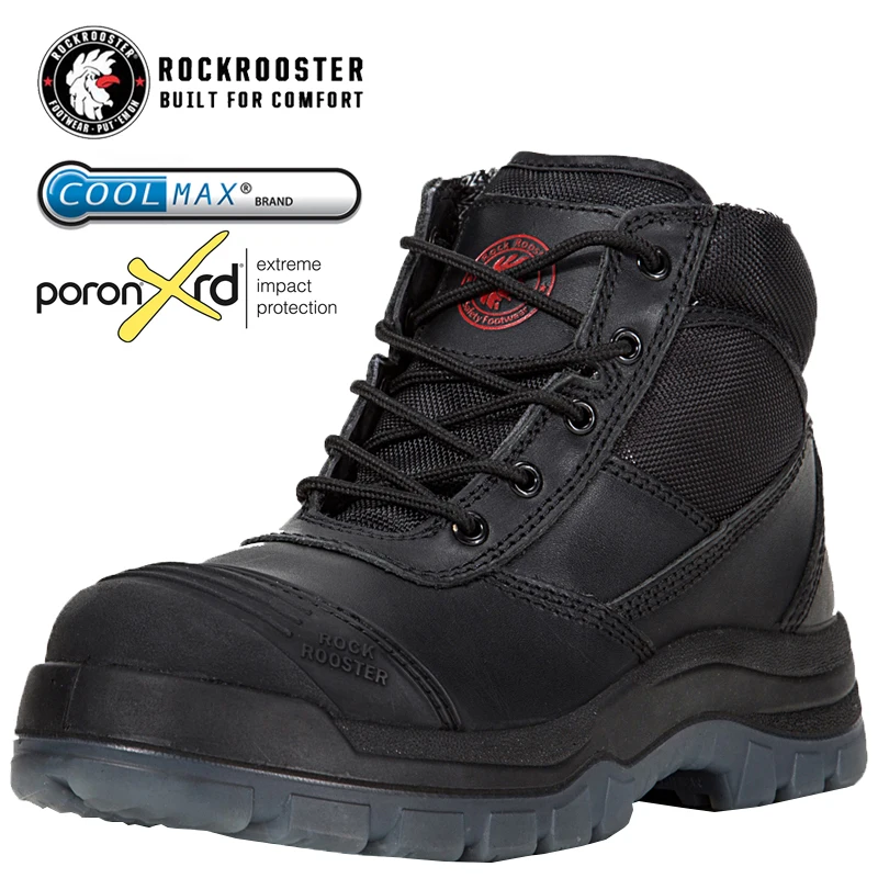 

working safety boots with hill shoes men safety work boots safety hiking trainers work boots shoes, Black