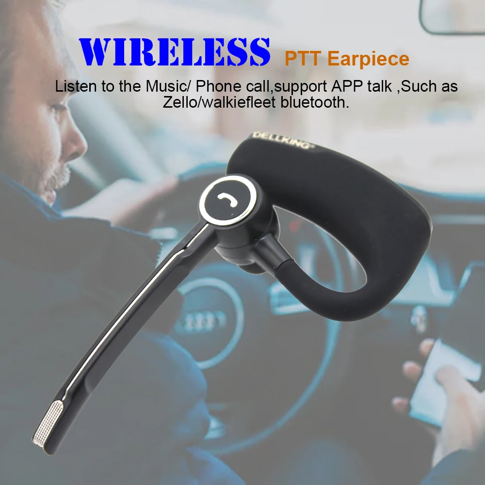 Anysecu Wireless Earphone Ptt Headset E0 For Android Radio