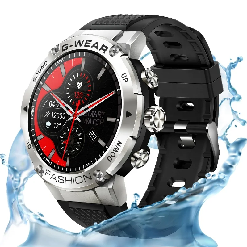 

K28H Smart Watch Fitness Tracker Waterproof Sports Watch with Heart Rate BT Call Full Touch Screen for Android iOS dropshipping