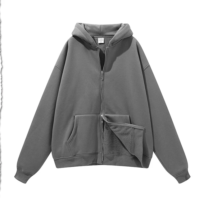 

wholesale full zip up hoodie vendors custom cotton heavyweight full zip hoodie blank