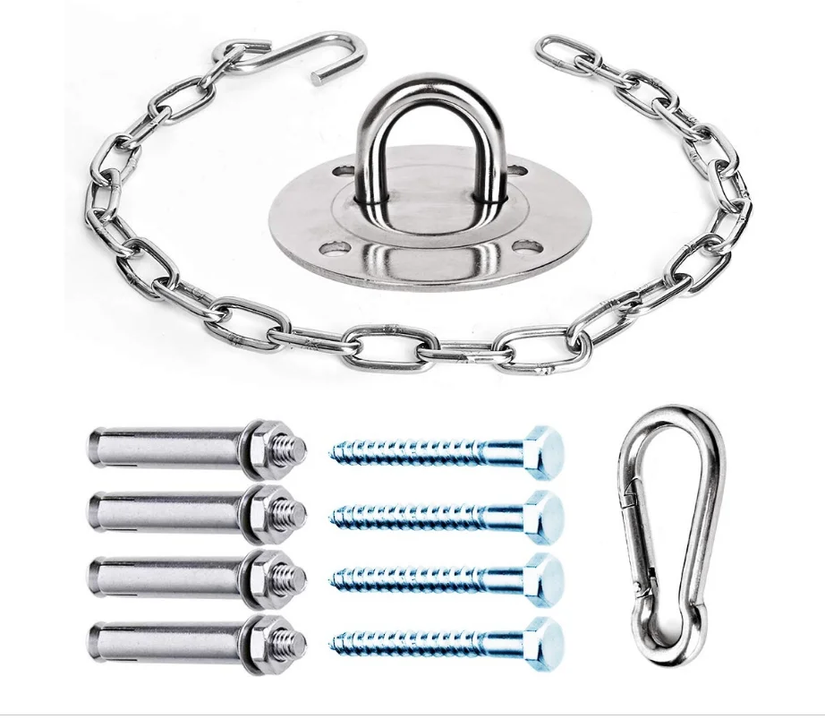 Heavy Duty Stainless Steel Hanging Kit Swing Hangers And Hammock Spring