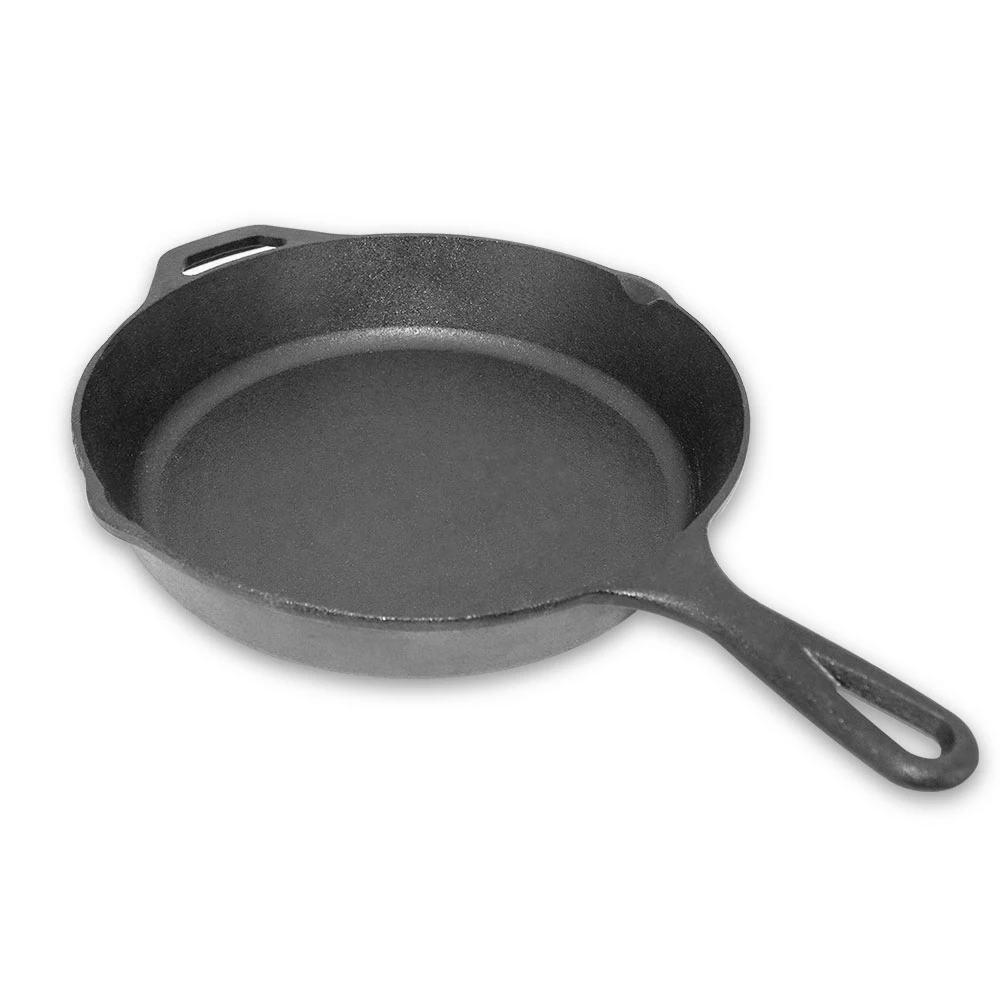 

Kitchen black cast iron frying pan skillet