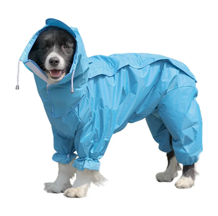 

Dog Clothing Clothes Rain Snow Coats Waterproof Raincoats 4 Four Legs Raincoat Dogs Adorable Hoodie Costumes for Golden Retrieve