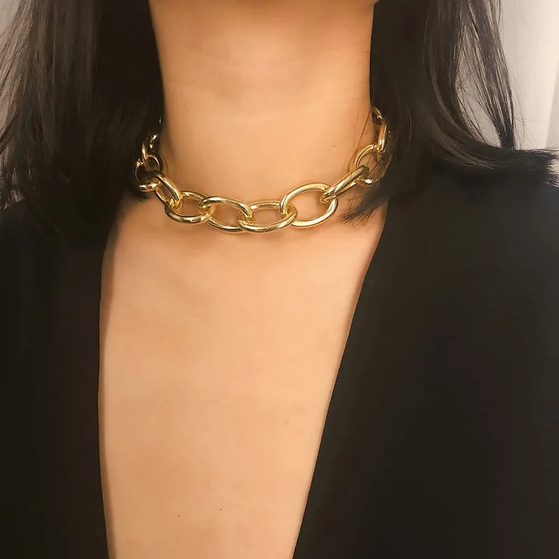 

Aimgal Jewelry Gold Oval Link Chain Necklace