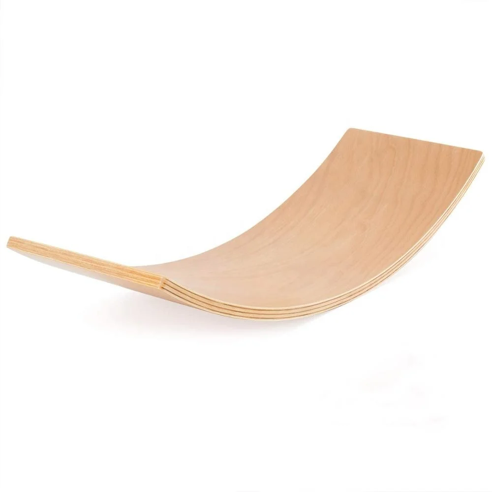 
Waldorf wooden curvy balance board for kids & toddlers and Yoga curvy board/Rocker Board/Wobble Balance Board 