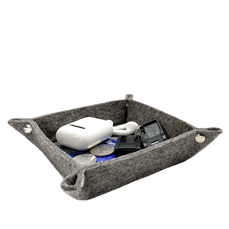 

Good Sales Tray For Cosmetics Desktop Organizer Bins Storage Bin, Gray/red
