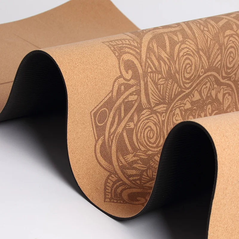

Factory Price Private Label Eco Friendly Wholesale for Children Exercise Cork 5mm Natural Rubber Outdoor Yoga Mats, Brown