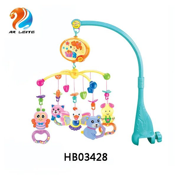 Baby Infant Musical Mobile Bed Crib Hanging Toys Electric Bell Rattle