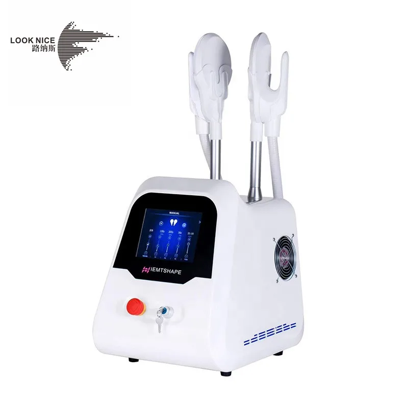 

2021 high intensity electro muscle stimulator EMS body slimming sculpting weight loss machine, White