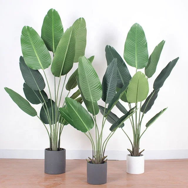 

Fake Plant artificial plants artificial banana tree for indoor decoration, Green leaves