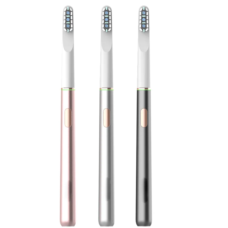 

LULA Rechargeable Electric Toothbrush Most Slim Adult Alloy Design Sonic Travel Toothbrush