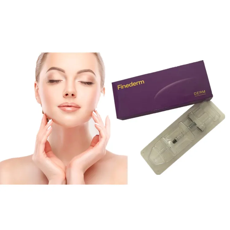 

Finederm derm 2 ml ha(hyaluronic acid) filler dermal filler nose injection, Transparent