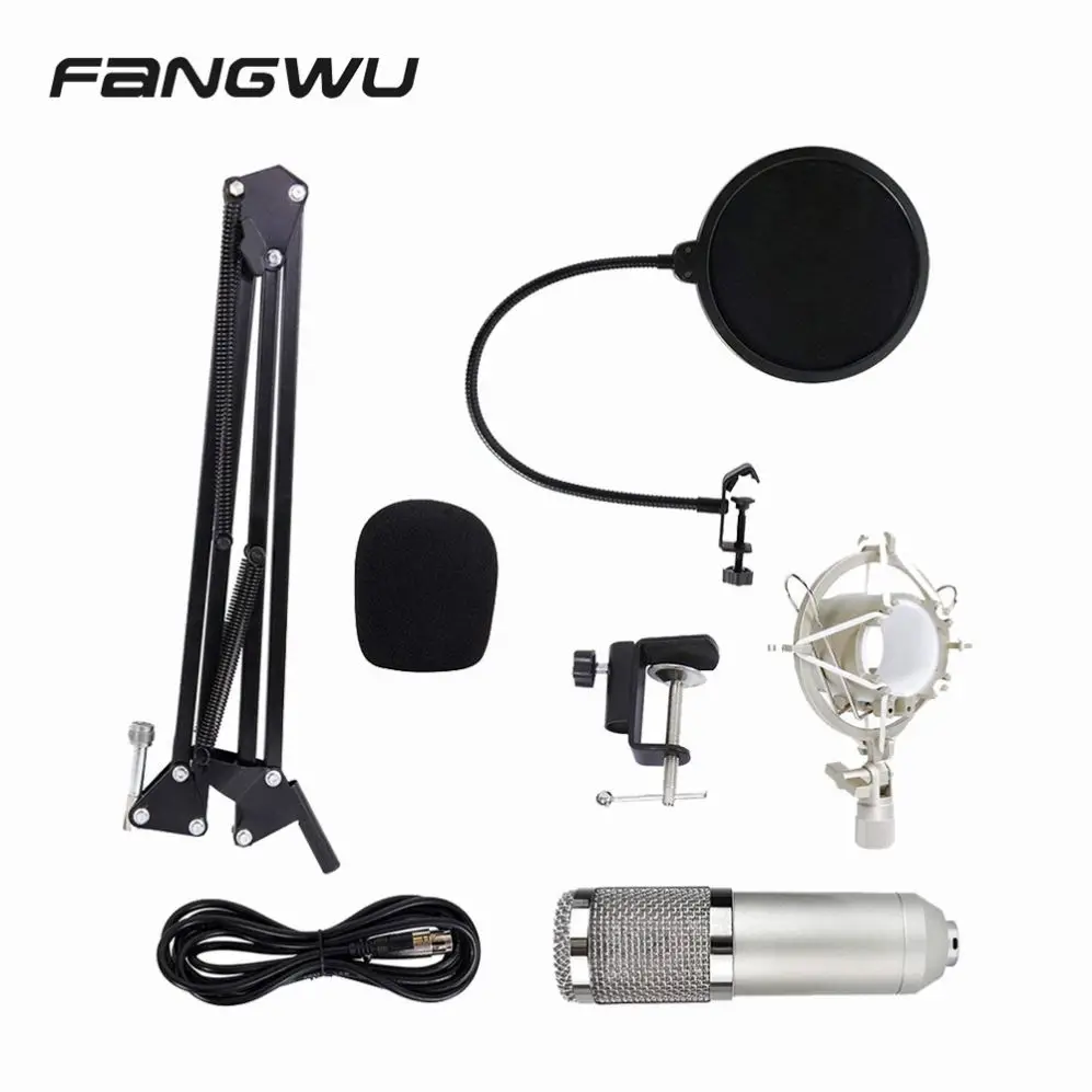 

OEM Trusiner Bm800 Microphone, Black/silver/custom
