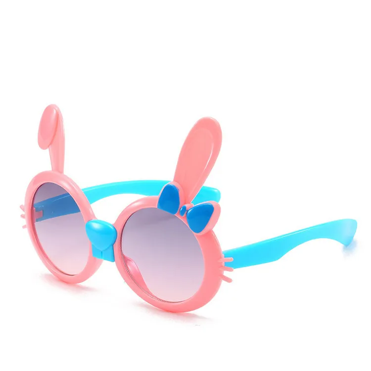 

New Pink Little Rabbit Cute Cartoon shades Wholesale Fashion Animal Boys and Girls Sunglasses, Mix color or custom colors