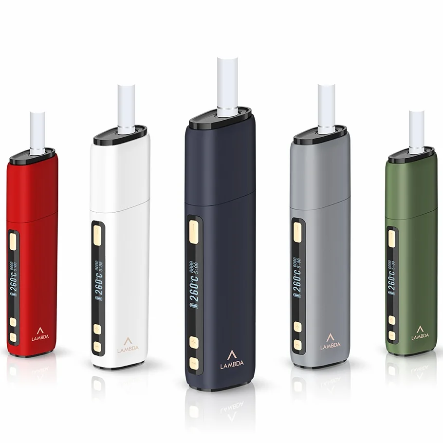 
2020 New Heat No Burn Device LAMBDA CC Heat Tobacco Not Burn Sticks Heating Dry Herb Electronic Cigarette Original Manufacturer 
