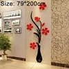 Factory Price quick decor Creative Vase 3D Acrylic Stereo Wall Stickers TV Background Wall Corridor Home Decoration
