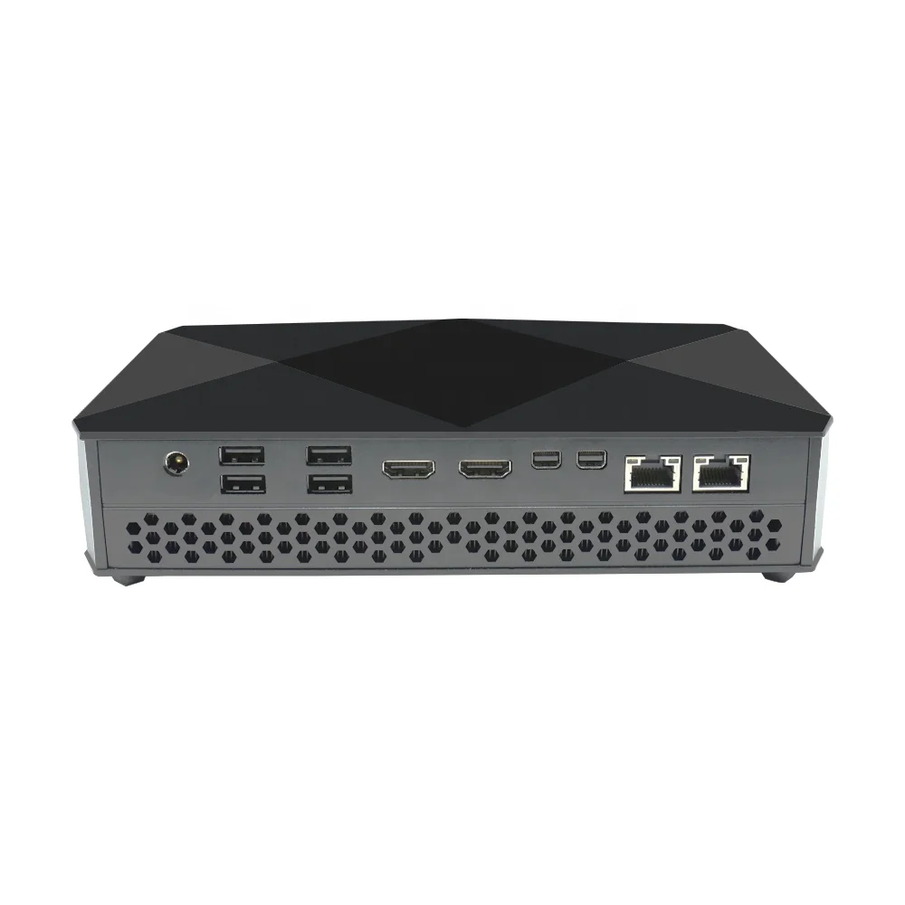 

Newest amd Radeon graphics I7 8705G 8709G 2* M.2 NVME dual lan mini core desktop i7 pc with light design