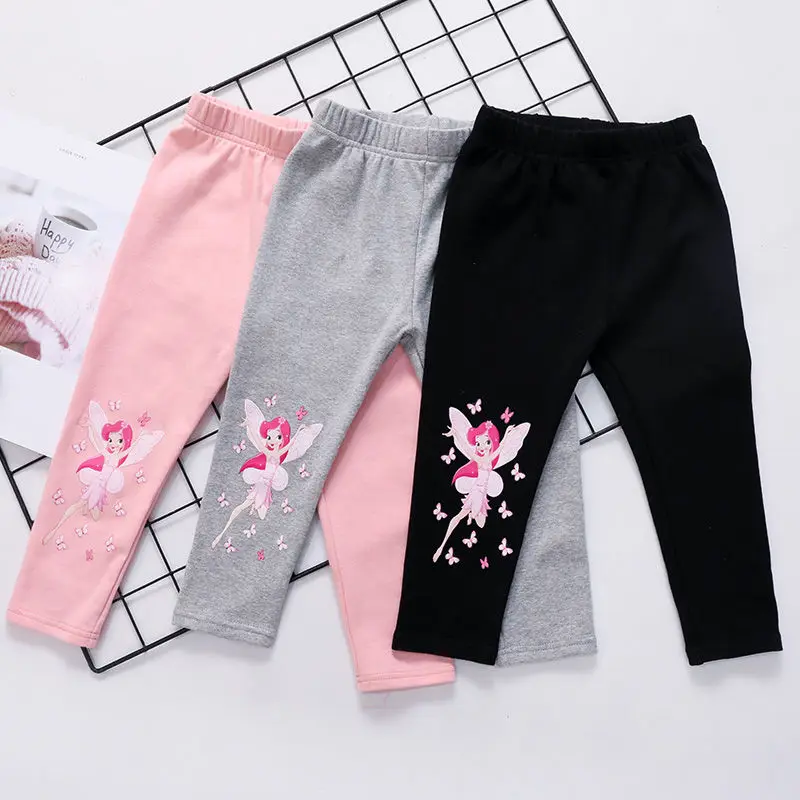 

Girls Spring and Autumn Leggings 2021 New Little Girl Pants Small and Medium-sized Children's Slim Baby Casual Pants