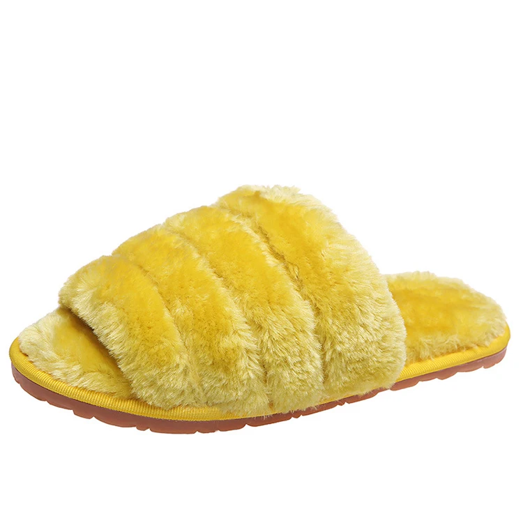

Winter House Women's Fluffy Slipper Fur Slides For Women Fashion Fur Slippers