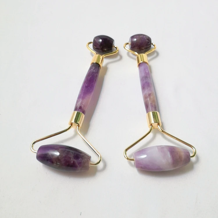 

Factory cheap price gift amethyst jade roller massage massager foot