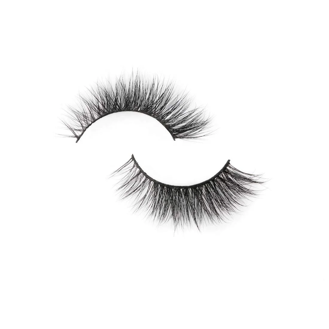 

3D Silk Faux Mink Fake Premium Synthetic False Eyelashes Wholesale Natural Volume Eye Lashes, Black
