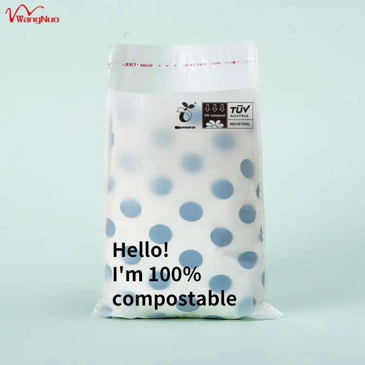 

Eco-Friendly PLA Cornstarch 100% Compostable Bio Degradable Plastic Packaging Pouch Bag