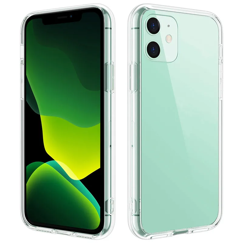 

Laudtec Soft TPU Transparent Clear Protect Phone Case Covers for iPhone 12 12 Pro 12 Pro Max