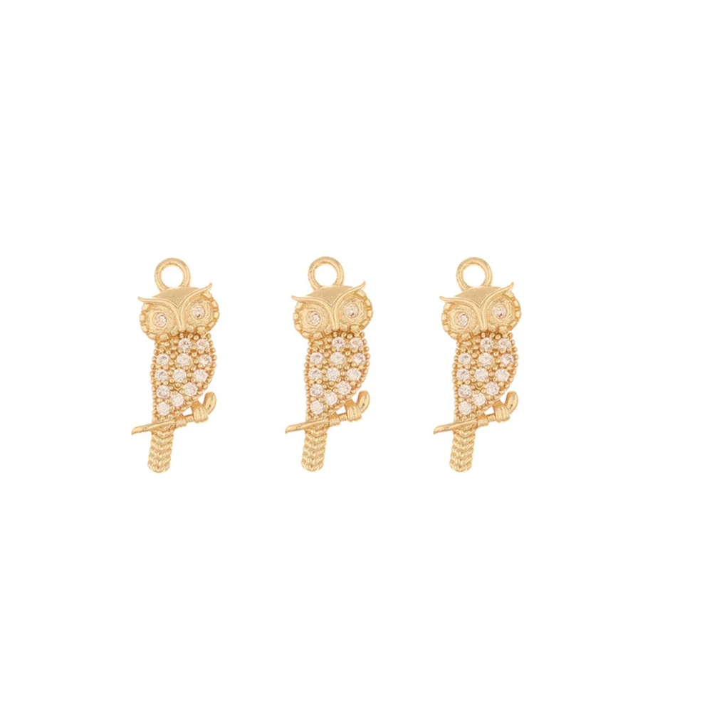 

Jewelry Accessories Cordial Design 50Pcs 6*17MM Jewelry Accessories Pendant Hand Made Bird Shape CZ Charms For Bracelet DIY