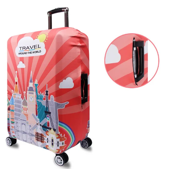 

Fashion Washable Elastic Travel Suitcase Spandex Luggage Cover Protector Baggage Suitcase Cover, Customized color