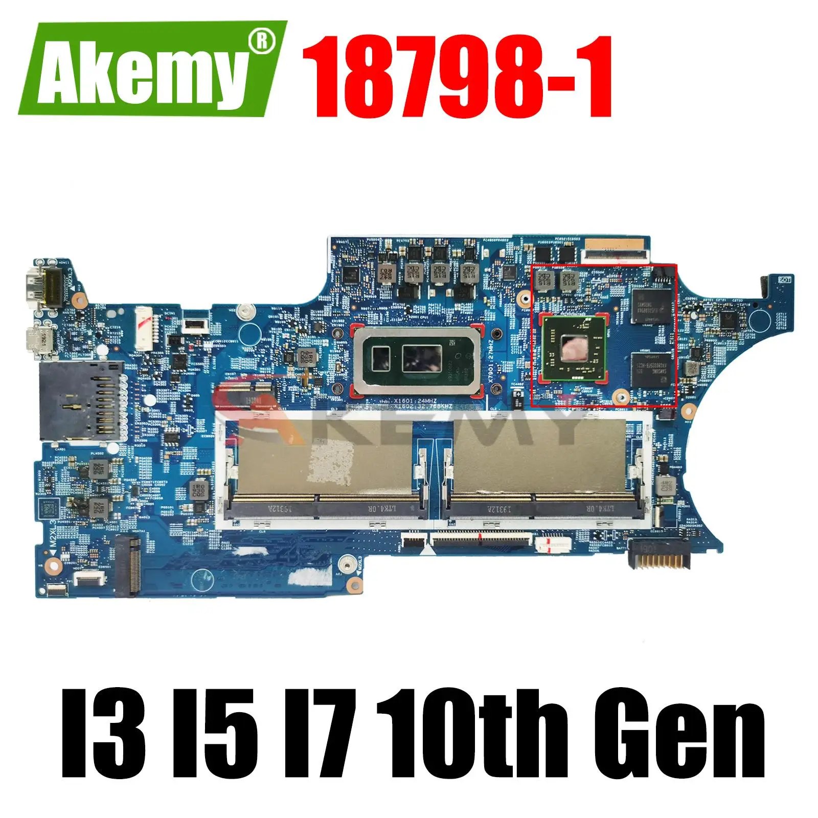 

18798-1 448.0GF06.0011 For HP Envy X360 15-DQ Laptop Motherboard I3 I5 I7 10th Gen CPU L72029-001 L72029-601 100% Working