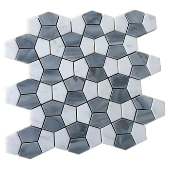 Bianco Carrara Marble Stone Design Wall Tiles Faux Brick Wall Tile