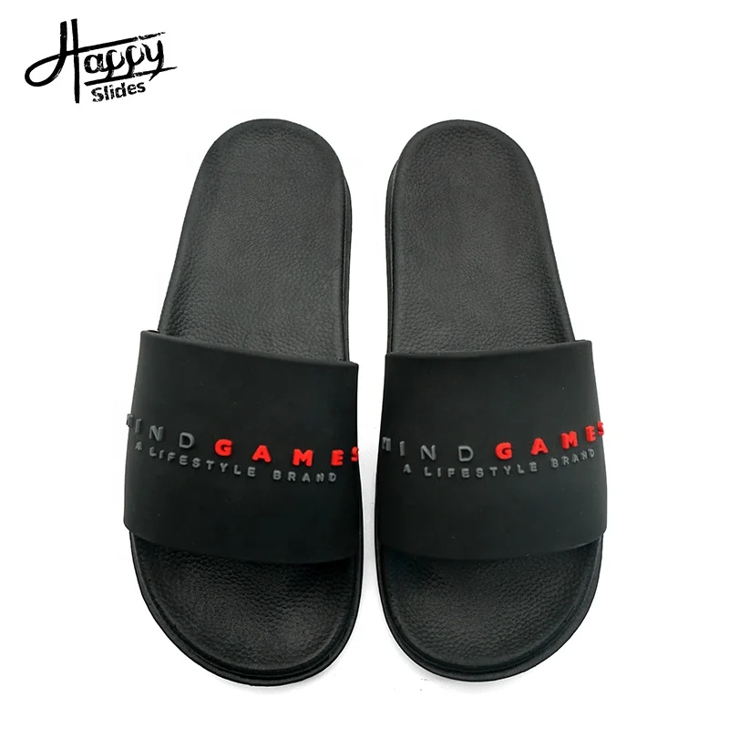 

Happyslides Wholesale Custom House Slippers Logo Mens Summer Vendor Slides Complete Custom Sandal Slides 2021 Platform Sandals