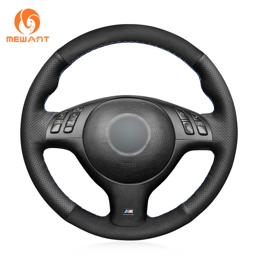

Hand Sewing Suede Leather Steering Wheel Cover for BMW 3 5 Series E46 Sport E36 E39 M3 M5 330i 330Ci 525i 540i Speed 6