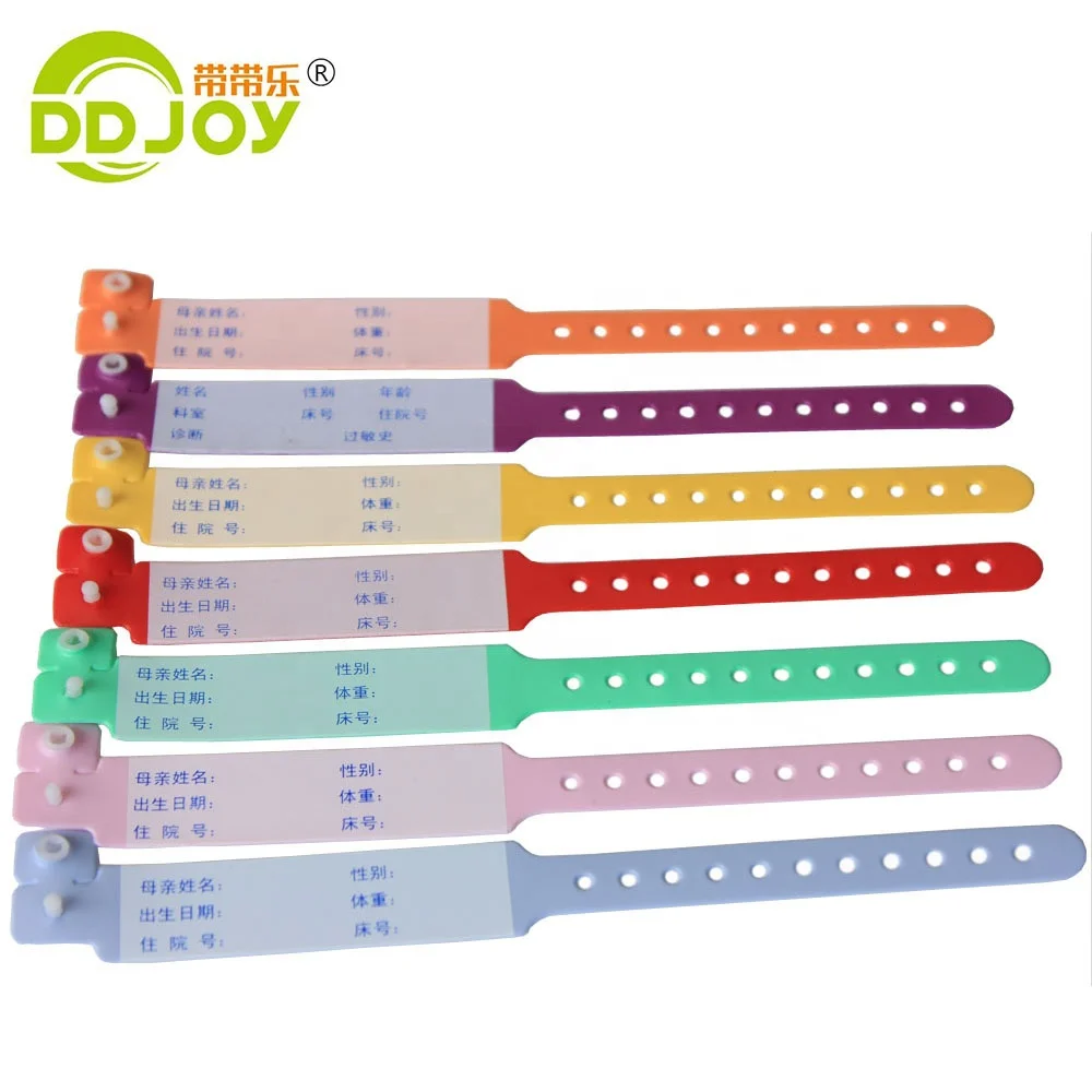

Cheap Custom PVC ID Rubber Writable Baby Wrist Band Disposable Medical Wristband / Bracelet, Red,orange,yellow,green,blue,purple