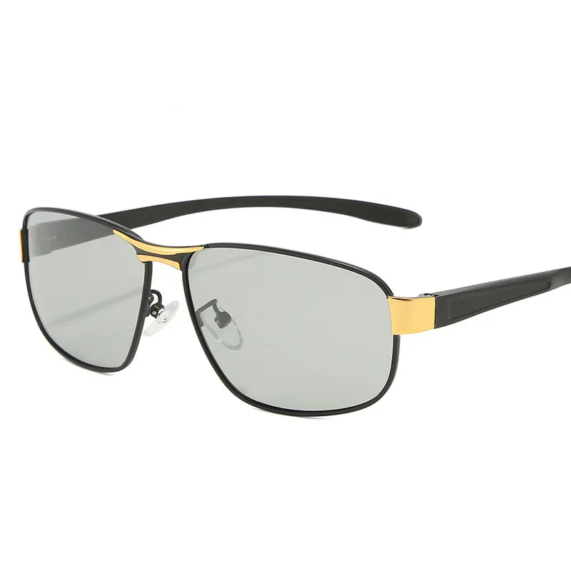 

Custom Logo Uv400 New Shades 2021 Black Luxury Men Polarised Rectangle Smart Male Photochromic Sunglasses