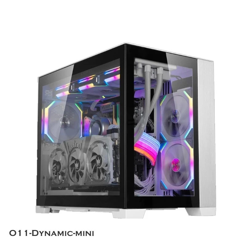 

LIAN LI O11 Dynamic Mini ITX PC Gamer Case For ITX/MATX/ATX Motherboard Aluminum+Tempered Glass Gaming MOD Gabinete, Black/white/snow