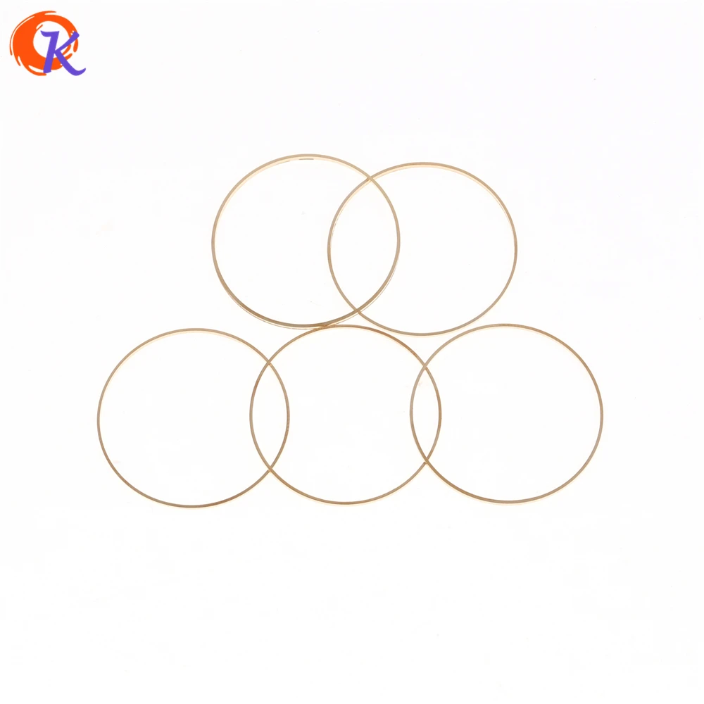 

Jewelry Accessories Cordial Design 100Pcs Lot 30MM Earrings Finding DIY Golden Copper Material Connectors Ring Earrings Base