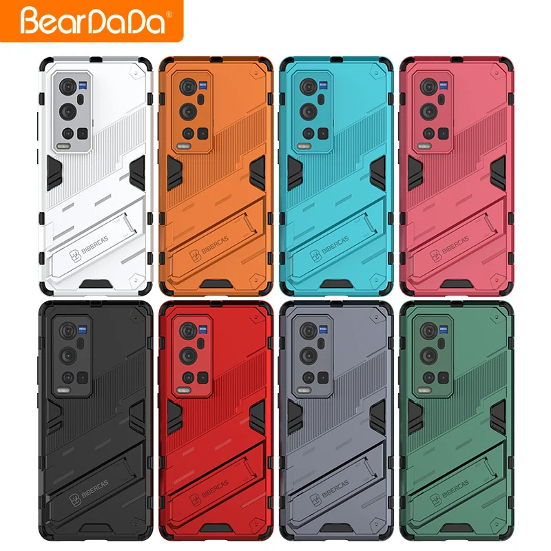 

most popular all-inclusive mobile phone cases invisible bracket for VIVO X60 PRO PLUS 5G custom anti fall phone case wholesale