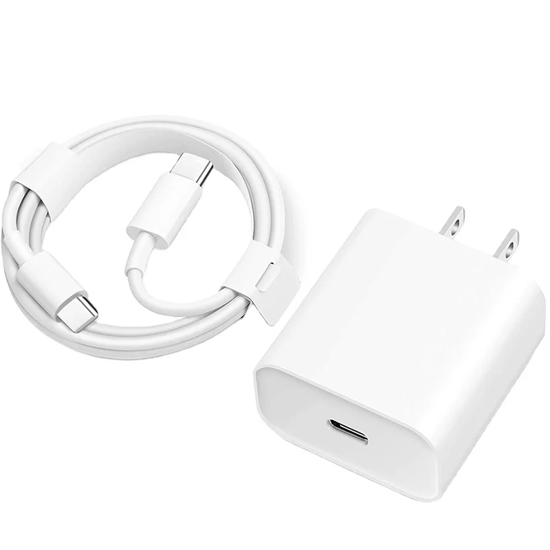 

20W Fast Charger For iPhone 12 AU/EU/US/UK Plug and Data USB Cable For iPhone 12 Charger Wire For iPad USB Type C to Lighting, White