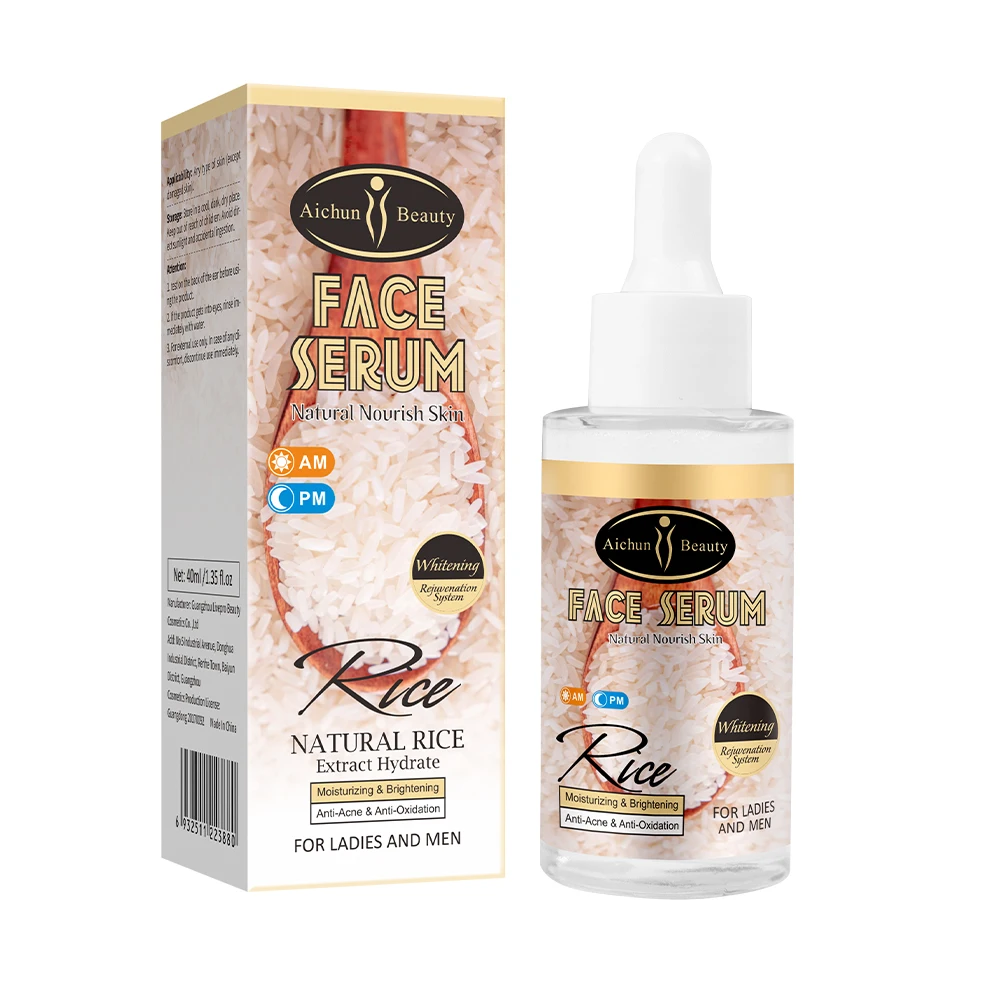 

Aichun Beauty 40ml Best Selling Moisturizing Whitening Anti Oxidatin Resists Aging Refine Wrinkles Natural Rice Face Serum