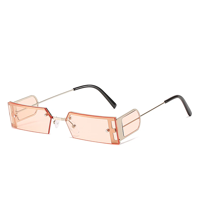 

L2986 New Brand Design Luxury Small Square Sunglasses for Women Vintage Square Rivet Sun Glasses Punk Shades Ladies Eyewear