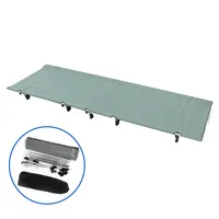 

Outdoor portable camp lightweight adult folding aluminum sleeping cot foldable camping bed