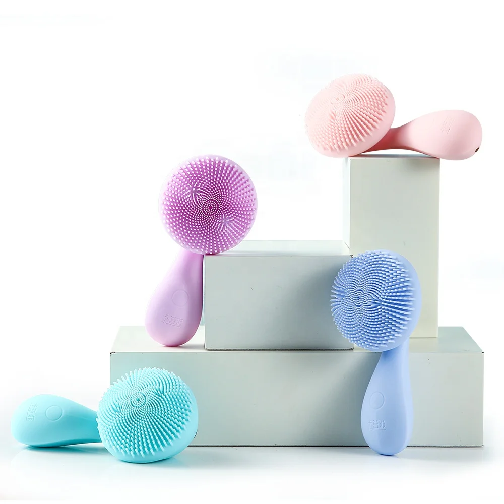 

Silicone Facial Cleansing Brush,Ultrasonic Face / Body Cleanser, 4 Function Modes,Rotating Magnetic Beads,Waterproof