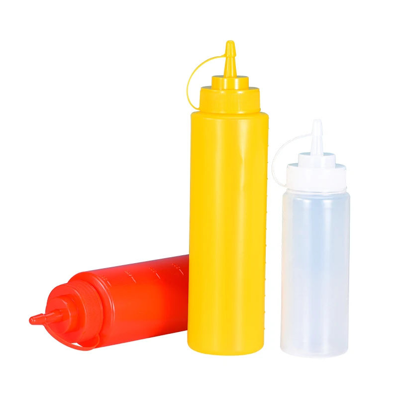 

Wholesale HDPE Squeeze The Sauce Bottle Jam honey salad dressing Container Household And Commercial Kitchen Use