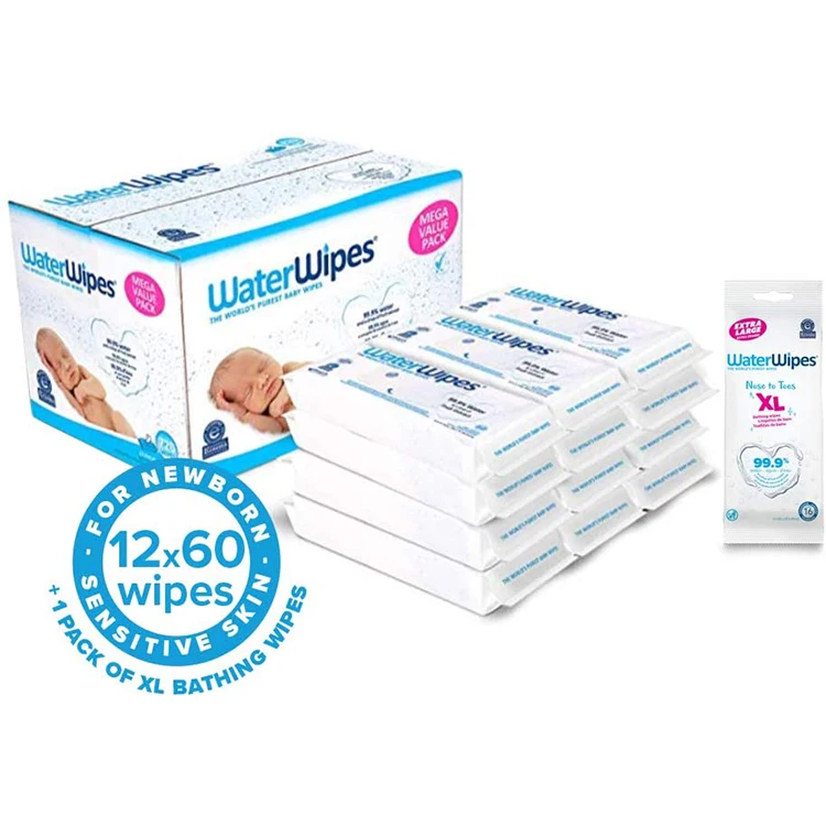 

Lookon Private Label New Unscented Organic Nonwoven Baby Wipes Water Biodegradable Facial Baby Water Wipes for Newborns