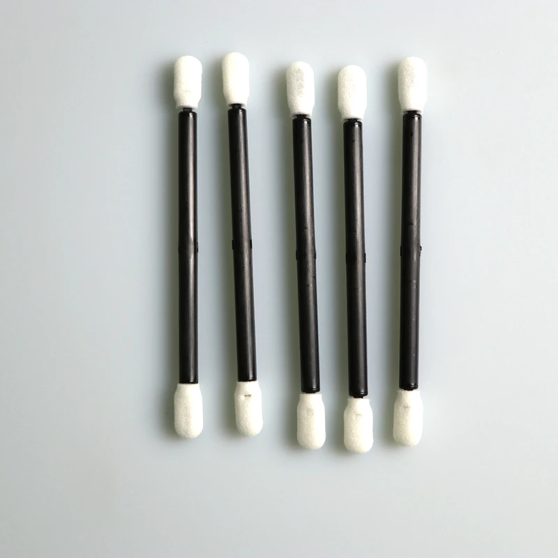 High Chemical Resistance Black PP Stick Cleanroom Foam Swab