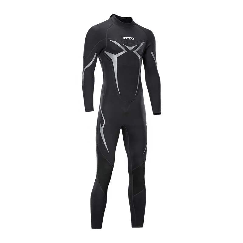 

Ultra Stretch Back Zip Neoprene Full Body Wetsuits,3Mm Dive Wetsuits, Black